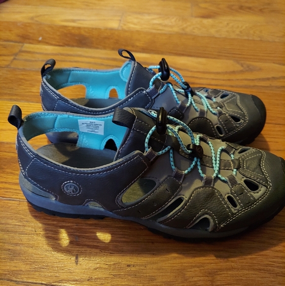 NORTHSIDE Women´s Sandals Burke II Sport Grey / AQua   Size 9 - Picture 3 of 7